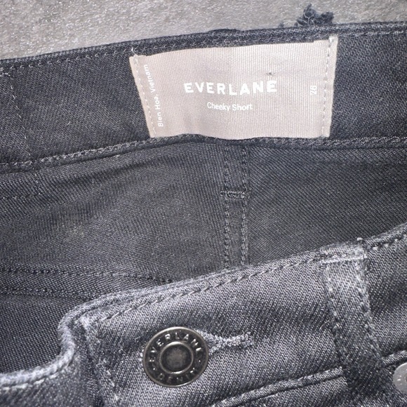 EVERLANE The Cheeky Jean Short Size 26‎ BlackDenim Casual Minimalist Modern - Picture 6 of 7